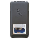 New GW Bezeq black telephone socket